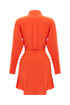 Frill detailed shirt mini dress
